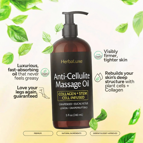HerbaLuxe Anti-Cellulite Massage Oil