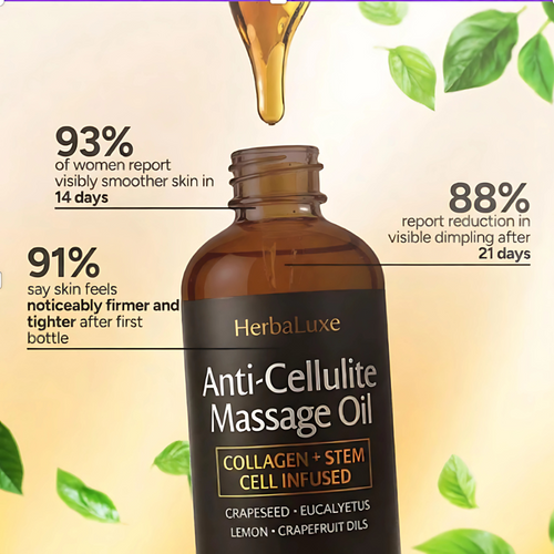HerbaLuxe Anti-Cellulite Massage Oil
